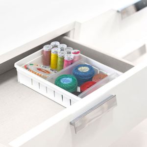 Organizador para Gavetas com Divisórias Médio Branco - Arthi