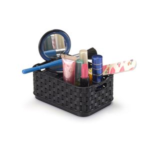 Caixa Organizadora 1,7l Rattan Preto - Arthi