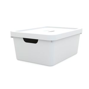 Caixa Organizadora com Tampa Collection 10l Branca - Utility