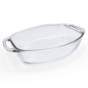 Assadeira de Vidro Oval 3,2l Seletta - Marinex
