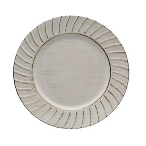 Sousplat Grego Dórico 33cm Cinza - Copa&cia