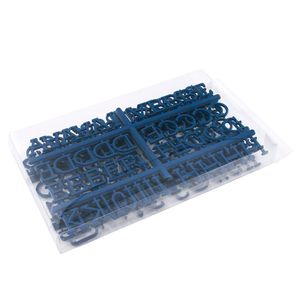 Conjunto de Letras e Números Removíveis 188 Peças Azul - Sottile