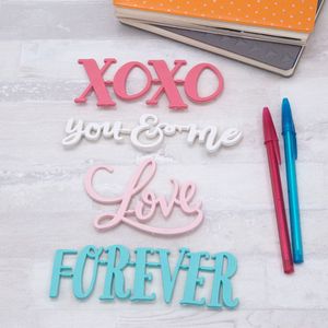 Conjunto de Palavras Removíveis Love 4 Peças - Sottile