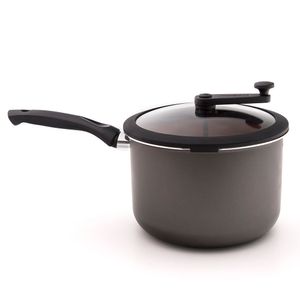 Pipoqueira Antiaderente com Tampa de Vidro Grafite 22cm - Tramontina
