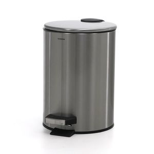 Lixeira Inox de Chão Flat com Pedal 3l - Meridional