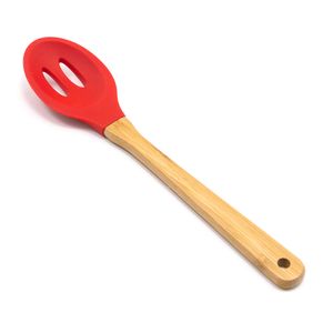 Colher de Silicone Perfurada Vermelha - Nativus