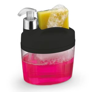 Porta Detergente e Esponja 13,3cm Preto - Arthi