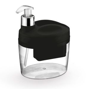 Porta Detergente e Esponja 13,3cm Preto - Arthi