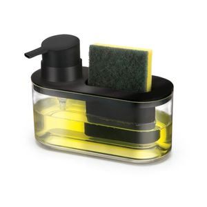 Porta Detergente e Esponja 18cm Preto - Arthi