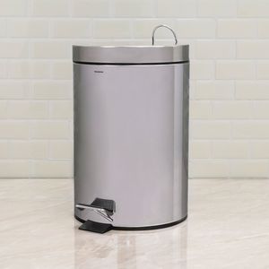 Lixeira Inox com Pedal 12 L - Meridional