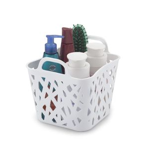 Cesta Organizadora Retangular 17x20cm Branca - Arthi