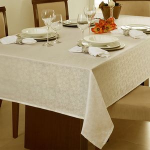 Toalha de Mesa Retangular 1,60x2,20m Marfim Il Zani - Branyl