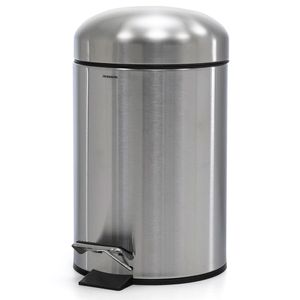 Lixeira Inox Escovado com Pedal 5l - Meridional