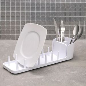 Escorredor de Louça Prático 6 Pratos Branco - Martiplast