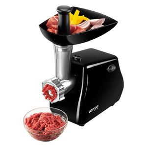 Moedor de Carne Elétrico Power Food Preto - Lenoxx