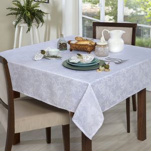 Toalha de Mesa Retangular 1,60x2,70m Floryl Branca - Branyl