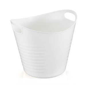Cesto Organizador Multiuso Oval 19x22cm Branco - Arthi