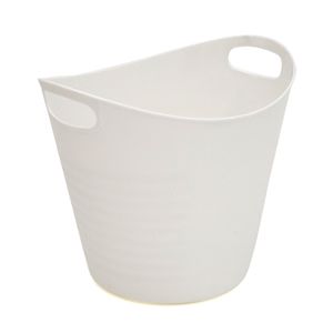 Cesto Organizador Multiuso Oval 19x22cm Branco - Arthi
