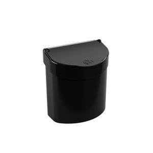 Lixeira de Pia Glass 2,7l Preta - Coza