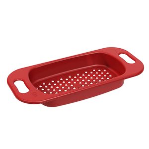Escorredor de Alimentos Basic 42,2cm Vermelho - Coza