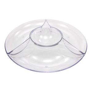 Petisqueira de Acrílico com 3 Divisões Luna 28cm - Martiplast