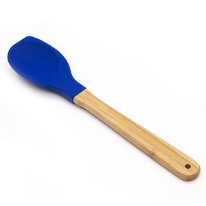 Colher de Silicone Raspadora Azul - Nativus