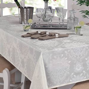 Toalha de Mesa Retangular 1,60x2,70m Prata Il Calem - Branyl