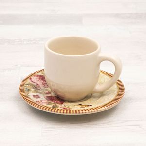 Xícara de Café com Pires Mônaco Mirabell 75mL - Porto Brasil