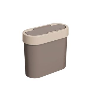 Lixeira de Pia Flat 2,8l Cinza - Coza