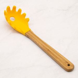 Colher de Silicone Espaguete Amarela - Nativus