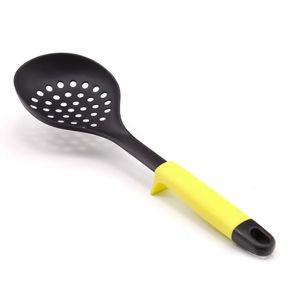 Escumadeira Nylon com Apoio 34cm Amarela - Utility