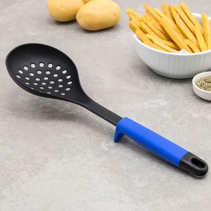 Escumadeira de Nylon com Apoio 34cm Azul - Utility