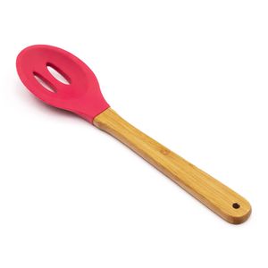 Colher de Silicone Perfurada Rosa - Nativus