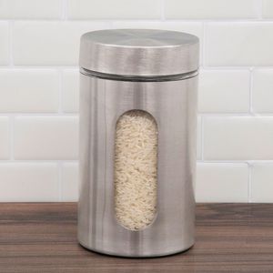 Porta Mantimentos de Inox Redondo 950mL Prata - Ana Maria Braga