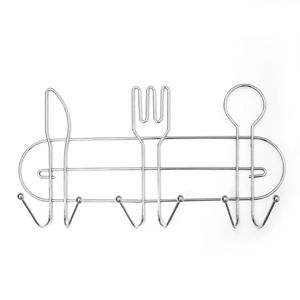 Suporte para Cozinha com 6 Ganchos Querida 15,5x30,1cm - Arthi