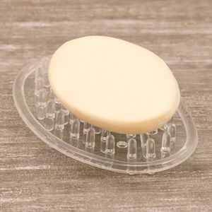 Saboneteira Oval Transparente - Interdesign