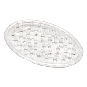 Saboneteira Oval Transparente - Interdesign
