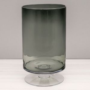 Vaso de Vidro 34cm Cinza - Toyland