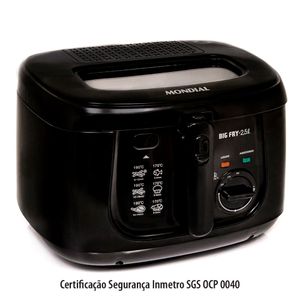 Fritadeira Elétrica Mondial Big Fry 2,5l Preta