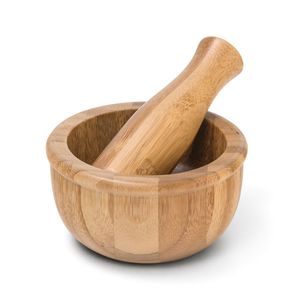 Pilão de Bambu e Socador Temperos - Nativus