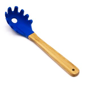 Colher de Silicone Espaguete Azul - Nativus