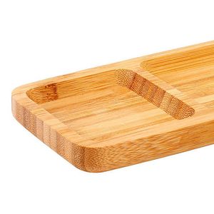 Petisqueira Tripla em Bambu 25,5x10cm - Yoi