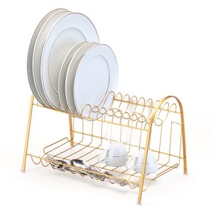Escorredor de Louça Max Duplo Dourado - Arthi