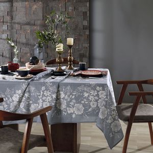 Toalha de Mesa Quadrada 1,40m Elise Azul - Hedrons