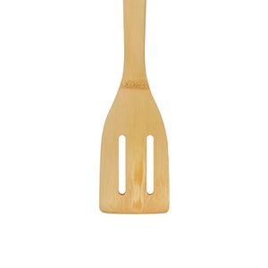 Espátula Vazada de Bambu 30cm Preta - Yoi