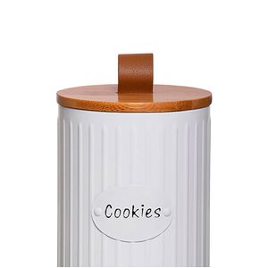 O Porta Mantimentos Lisse Cookies 1,350l Branco - Yoi