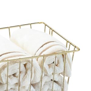 Cesto Organizador 20x27cm Dourado - Arthi