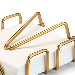 Porta Guardanapo Articulável Dourado - Arthi