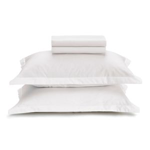 Jogo de Lençol Queen 4 Peças Liss Branco - Karsten