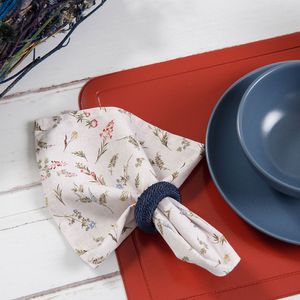 Argola Guardanapo Rayon 4 Peças Marinho - Copa & Cia